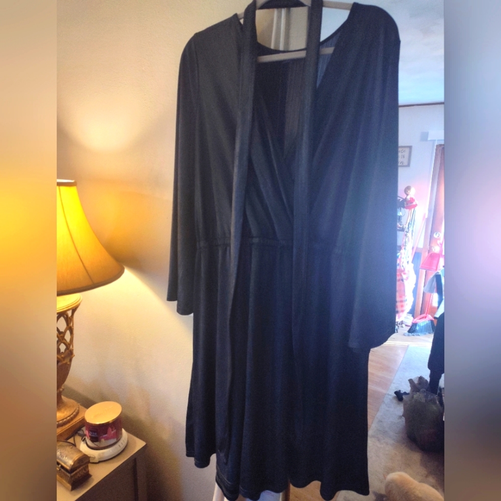 Roaman's Elegant Black Women's Dress